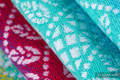Bandolera de anillas, tejido Jacquard (100% algodón) - PEACOCK'S TAIL - FUNFAIR - standard 1.8m #babywearing