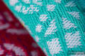 Żakardowa chusta kółkowa do noszenia dzieci, bawełna - PAWI OGON - FUNFAIR - long 2.1m #babywearing