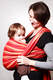 Chusta do noszenia dziecka, tkana splotem skośno-krzyżowym - Ognisty Tulipan - rozmiar M #babywearing