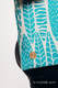Einkaufstasche, hergestellt aus gewebtem Stoff (100% Baumwolle) - SKETCHES OF NATURE - SEA GREEN #babywearing