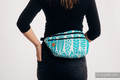 Waist Bag made of woven fabric, size large (100% cotton) - SKETCHES OF NATURE - SEA GREEN #babywearing