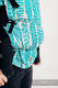 Mochila LennyUpGrade, talla estándar, tejido jaqurad 100% algodón - SKETCHES OF NATURE - SEA GREEN #babywearing
