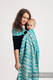 Ringsling, Jacquard Weave (100% cotton), with gathered shoulder - SKETCHES OF NATURE - SEA GREEN - standard 1.8m #babywearing