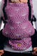 Mochila LennyUpGrade, talla estándar, tejido jaquard (100% lino) - conversión de fular LOTUS - PURPLE  #babywearing