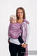 Żakardowa chusta kółkowa do noszenia dzieci, 100% len, ramię bez zakładek - LOTOS - PURPUROWY   - standard 1.8m #babywearing