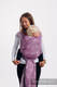 Żakardowa chusta do noszenia dzieci, 100% len - LOTOS - PURPUROWY - rozmiar S (drugi gatunek) #babywearing