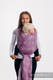 Fular, tejido jacquard (100% lino) - LOTUS - PURPLE - talla M #babywearing
