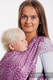 Baby Wrap, Jacquard Weave (100% linen) - LOTUS - PURPLE - size M #babywearing