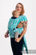 Nosidełko LennyHybrid Half Buckle, splot żakardowy, 100% bawełna , rozmiar standard - SZKICE NATURY - MORSKA ZIELEŃ #babywearing