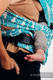 Nosidełko LennyHybrid Half Buckle, splot żakardowy, 100% bawełna , rozmiar standard - SZKICE NATURY - MORSKA ZIELEŃ #babywearing