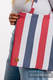 Shopping bag made of wrap fabric (60% cotton, 40% bamboo) - MARINE  (grade B) #babywearing