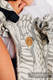 Nosidło Klamrowe ONBUHIMO z tkaniny żakardowej (85% bawełna, 15% bambus charcoal), rozmiar Standard - SZKICE NATURY - PURE  #babywearing