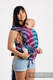 Porte-bébé LennyHybrid Half Buclke, taille standard, jacquard, (35 % bambou + 65 % coton) - PEACOCK'S TAIL - DREAMSPACE #babywearing