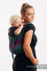 Nosidło Klamrowe ONBUHIMO splot jodełkowy (100% bawełna), rozmiar Standard - MAŁA JODEŁKA IMPRESJA DARK #babywearing