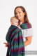 Sling, d’écharpes (100 % coton) - avec épaule sans plis - LITTLE HERRINGBONE IMPRESSION DARK  - long 2.1m #babywearing