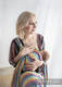 Tragetuch für Kinder mit niedrigem Geburtsgewicht, Kreuzköper-Bindung (100% Baumwolle) - LUNA - Größe M #babywearing