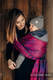 Tragetuch, Jacquardwebung (43% Baumwolle,57% Merinowolle) - SYMPHONY DESIRE - Größe S #babywearing