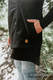 Asymetryczna Bluza - Czarna z Symfonią Tęczą Dark - rozmiar 4XL #babywearing
