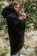 Asymmetrischer Pullover - Schwarz mit Symphony Rainbow Dark - Größe 5XL #babywearing