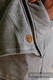 Asymmetrical Hoodie - Grey Melange with Colorful Wind - size 3XL #babywearing