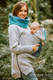 Bluza do noszenia dzieci 3.0 - Szary Melanż z Pawi Ogon - Fntazja - rozmiar 3XL #babywearing