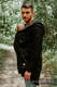 Asymmetrischer Pullover - Schwarz mit Wild Soul Daedalus - Größe 4XL #babywearing