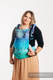 LennyGo Ergonomische Tragehilfe, Größe Toddler, Jacquardwebung, 100% Baumwolle - PEACOCK'S TAIL - FANTASY #babywearing