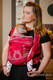 Żakardowa chusta do noszenia dzieci, bawełna - Sowy Bubo Czerwone z Szarym - rozmiar M (drugi gatunek) #babywearing