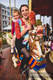 Żakardowa chusta do noszenia dzieci, bawełna - PAWI OGON - FUNFAIR - rozmiar S #babywearing