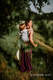 Nosidło Klamrowe ONBUHIMO z tkaniny żakardowej (65% bawełna, 35% len), rozmiar Toddler - KRÓLOWA NOCY - TYLKO CISZA #babywearing