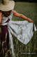 Żakardowa chusta do noszenia dzieci, 65% bawełna, 35% len - KRÓLOWA NOCY - TYLKO CISZA - rozmiar XL #babywearing