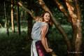 Baby Wrap, Jacquard Weave (65% cotton, 35% linen) - QUEEN OF THE NIGHT - ONLY SILENCE - size XS #babywearing