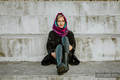 Snood Scarf (Outer fabric - 43% cotton, 57% meino wool; Lining - 100% cotton) - SYMPHONY DESIRE & TURQUOISE #babywearing