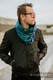 Snood Scarf (100% cotton) - PEACOCK’S TAIL - PROVANCE & TURQUOISE #babywearing