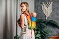 Onbuhimo de Lenny, taille standard, jacquard (100% coton) - RAINBOW BABY #babywearing