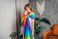 Ringsling, Jacquard Weave (100% cotton), with gathered shoulder - RAINBOW BABY - standard 1.8m #babywearing