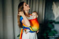 Baby Wrap, Jacquard Weave (100% cotton) - RAINBOW BABY - size XS #babywearing