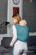 Baby Sling - LITTLE LOVE - AMAZONITE, Jacquard Weave, 100% cotton, size XS #babywearing