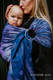 Żakardowa chusta kółkowa do noszenia dzieci, 65% Bawełna 25% Len 10% Jedwab Tussah - KOSMICZNA  KORONKA - standard 1.8m #babywearing