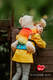 Porte-bébé pour poupée fait de tissu tissé, 100 % coton - RAINBOW BABY #babywearing