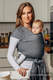 Chusta do noszenia dzieci, elastyczna - Antracyt - rozmiar standardowy 5.0 m #babywearing