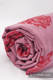 Żakardowa chusta do noszenia dzieci, bawełna - Czerwona i Fioletowa Róża - rozmiar L (drugi gatunek) #babywearing