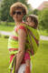 Baby Sling, Broken Twill Weave - Lime & Pistachio - size S #babywearing