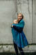 Cardigan long - plus size - PEACOCK'S TAIL - PROVANCE (89% Coton, 9% Polyester, 2% Élasthanne) #babywearing