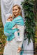 Mochila LennyHybrid Half Buckle, talla estándar, tejido jaqurad (96% algodó, 4% Metalizado) - WOODLAND - FROST (grado B) #babywearing
