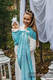 Żakardowa chusta kółkowa do noszenia dzieci, 96% bawełna, 4% przędza metalizowana, ramię bez zakładek - LEŚNA KRAINA - SZRON - standard 1.8m #babywearing