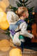 Doll Carrier made of woven fabric, 100% cotton - SNOW QUEEN - CRYSTAL #babywearing