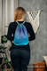 Sackpack made of wrap fabric (100% cotton) - PEACOCK’S TAIL - FANTASY - standard size 32cmx43cm #babywearing