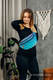 Saszetka z tkaniny chustowej, rozmiar large (100% bawełna) - PAWI OGON - FANTAZJA (drugi gatunek) #babywearing