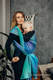Żakardowa chusta do noszenia dzieci, bawełna - PAWI OGON - FANTAZJA - rozmiar XL #babywearing